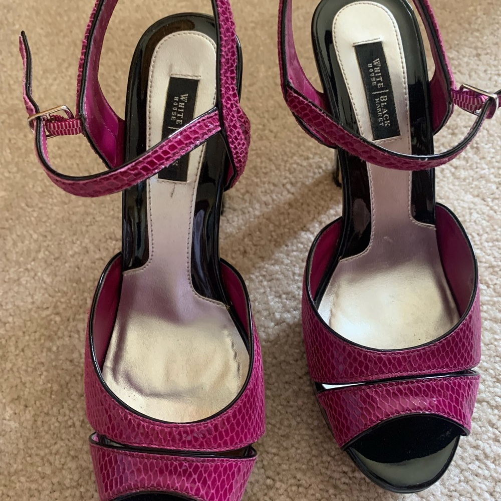 White House Black Market pink heels